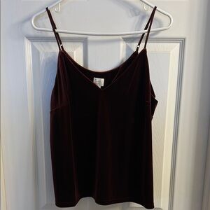 NWT A NEW DAY Burgundy spaghetti strap top